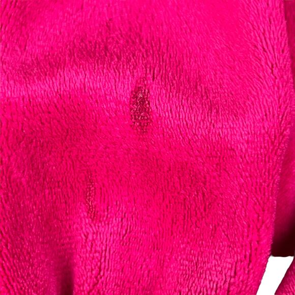 Diamond Tea women Large Bath Robe House coat Dress Vintage Pink Long floral Flaw - Picture 8 of 15